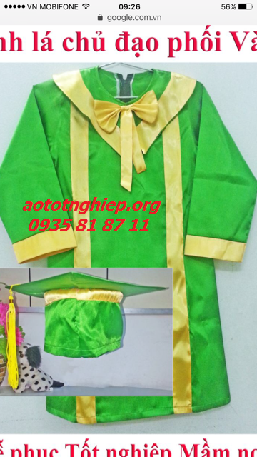 bán áo tốt nghiệp mầm non